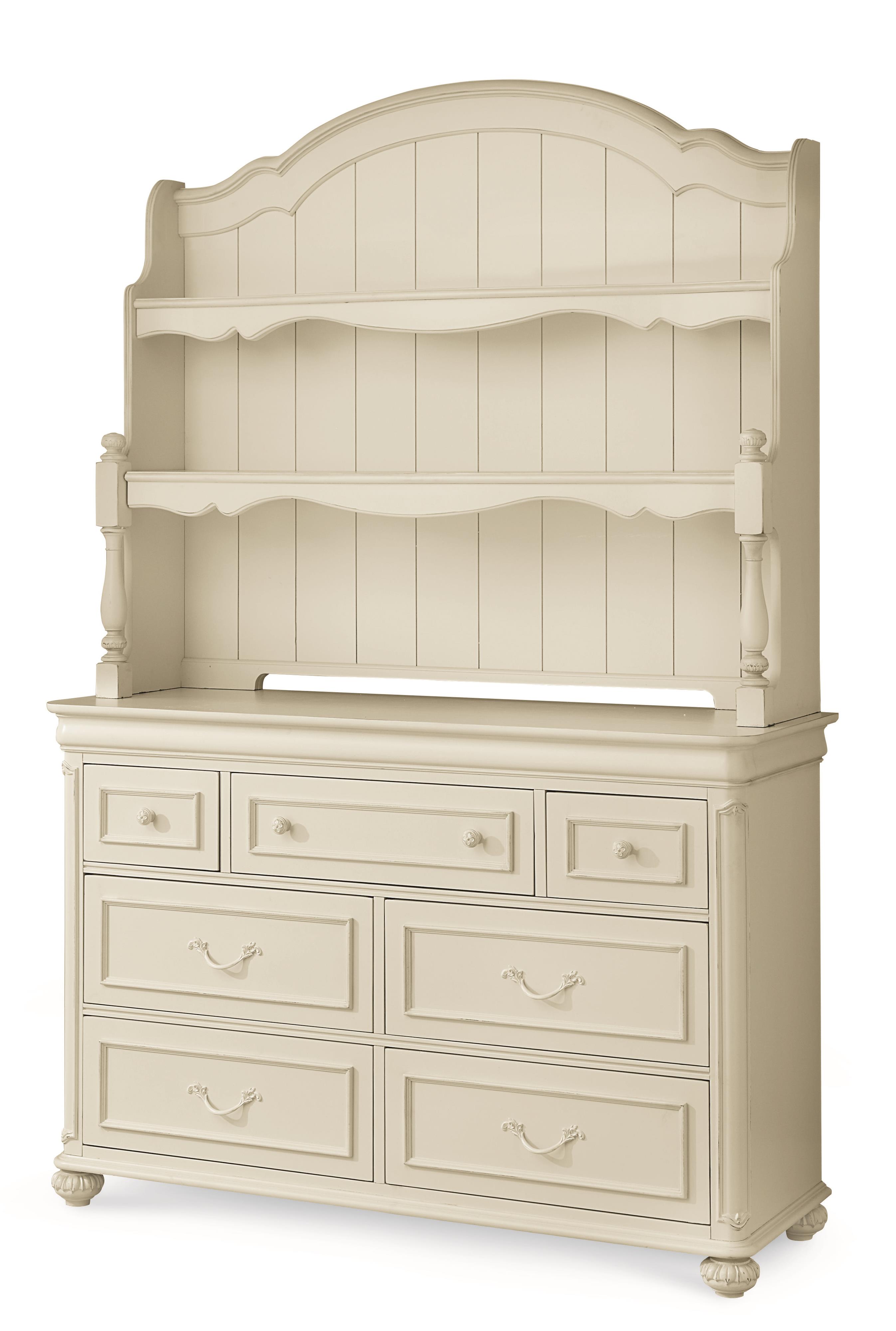 Legacy Classic Kids Charlotte 7Drawer Dresser with Changing Hutch